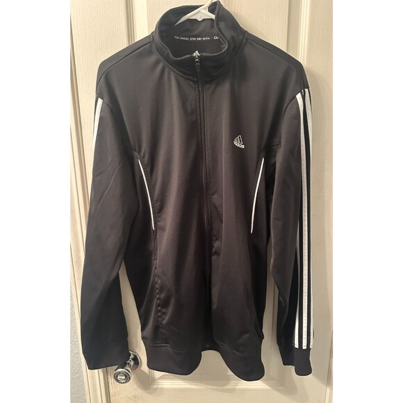 Men's Active Climalite Black Full Zip Active Track Jacket Size Large - Picture 1 of 6